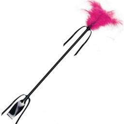 Black &amp Fuchsia Whip &amp Feather 1 pièce