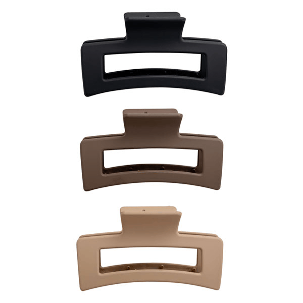 Set 3 Pinces Cheveux couleur nude