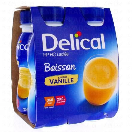 Boisson HP/HC lactée vanille 4x200ml
