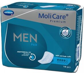 Molicare Premium Men Pads 4 gouttes - 12 paquets de 14 protections