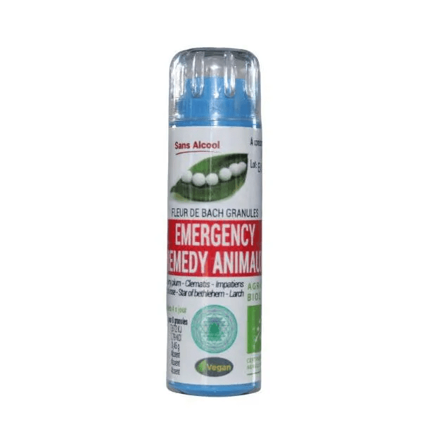 Kosmeo Complexe Fleurs de Bach Animaux Remède D'urgence Sans Alcool Bio 120 granules