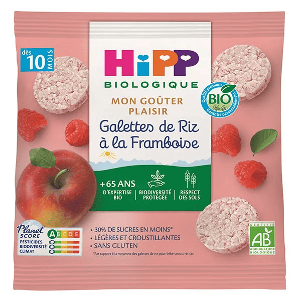 Galettes de Riz à la Framboise dès 10 mois 30g