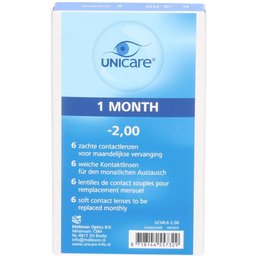 Unicare Lentilles mensuelles -2,00