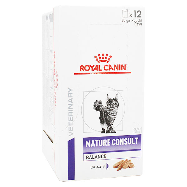 Veterinary Chat Mature Consult Balance Aliment Humide 12 x 85g