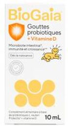 Gouttes Probiotiques + Vitamine D 10 ml - Tube 10 ml
