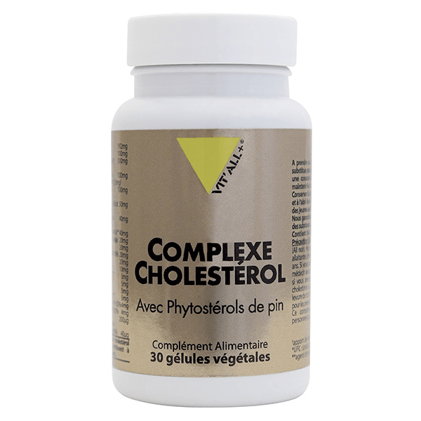 COMPLEXE CHOLESTEROL avec Phytostérols de pin 30 gélules végétales