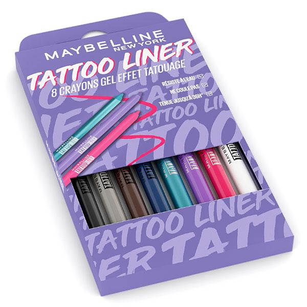 Coffret 8 Tattoo Liner Gel Effet Tatouage