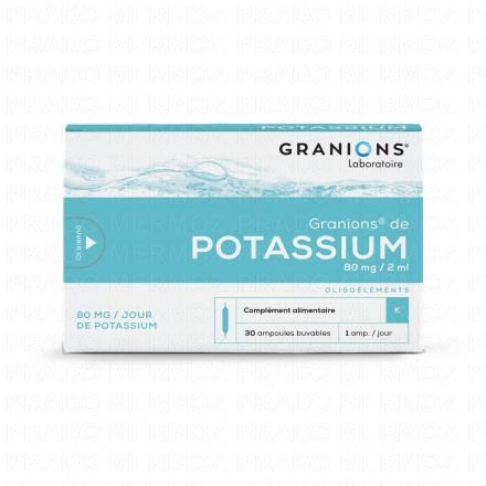 de Potassium boîte de 30 ampoules