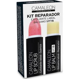 Kit Camaleon Baume à lèvres + Gommage à lèvres à la fraise 4g