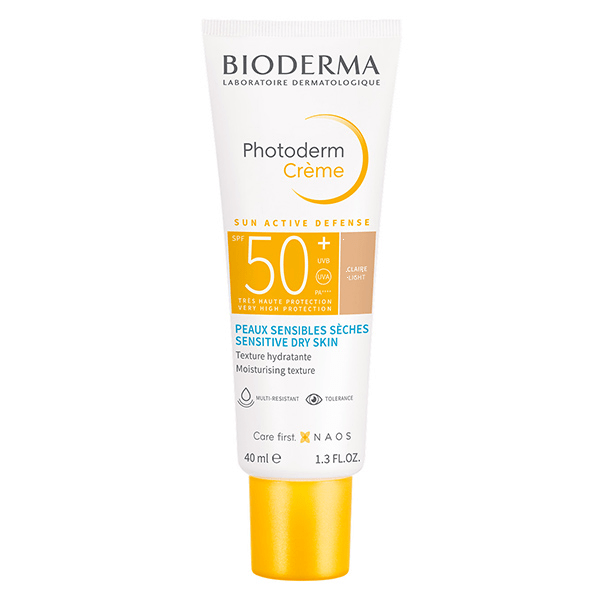 Photoderm Max Crème Solaire Teintée Peaux Sensibles Sèches SPF50+ 40ml