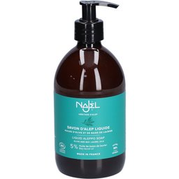Najel Savon D'Alep Liquide Visage Et Corps Huile D'Olive Et Huile De Baies De Laurier 5% Bio