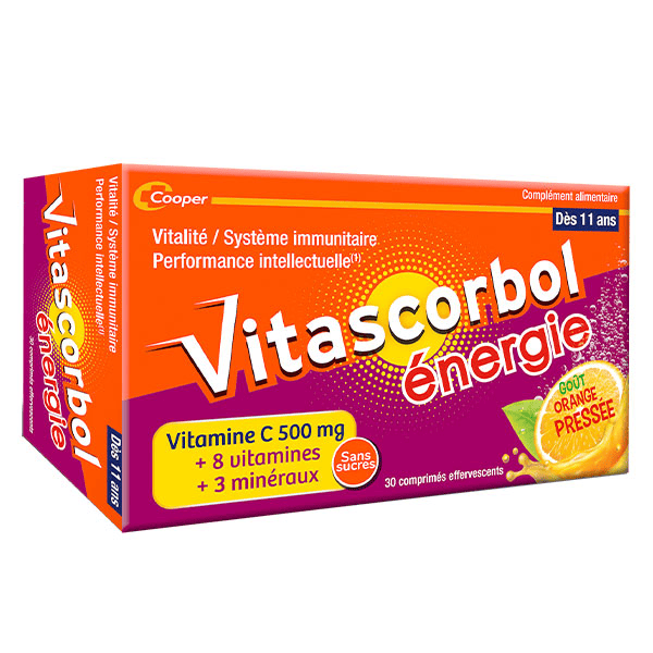 Energie Complément alimentaire Multivitamines 30 comprimés effervescents