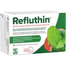 Refluthin Brandend Maagzuur Fruitsmaak 48 Kauwtabletten