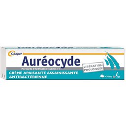 Aureocyde - Crème apaisante assainissante - Antibactérienne - Libération prolongée - Tube 15g