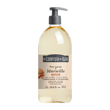 LE COMPTOIR DU BAIN Savon liquide de Marseille flacon pompe 500ml
