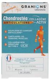 Granions Chondrostéo ? Collagène Activ30 Gélules - Boîte 30 Gélules