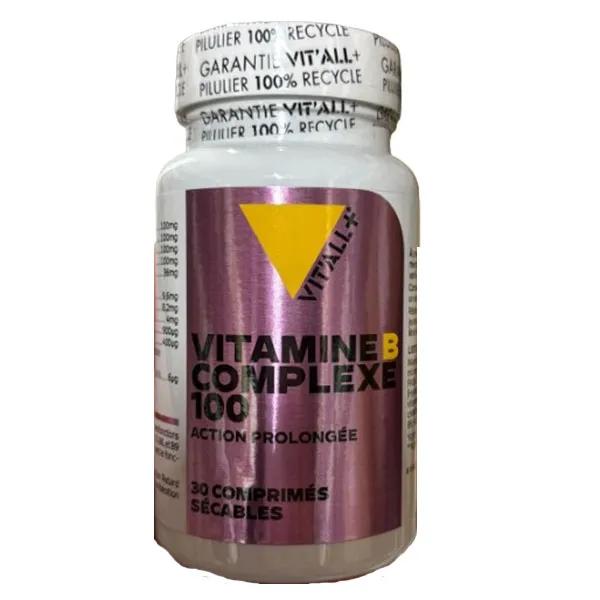 VITAMINES B COMPLEXE 100 Action Prolongée 30 comprimés sécables