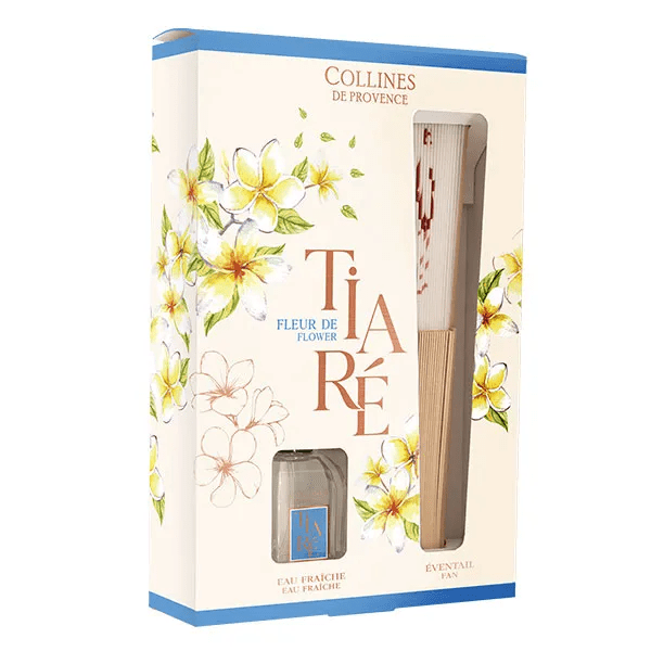 Les Estivales Coffret Eau Fraîche Fleur de Tiaré 50ml + éventail offert