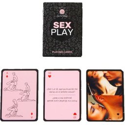 Jeu secret de cartes à jouer sexuellement