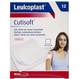 Leukoplast Cutisoft Ste 7,5Cmx7,5Cm 12Ud