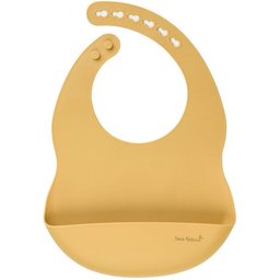 Babero de Silicona Mostaza 1ud