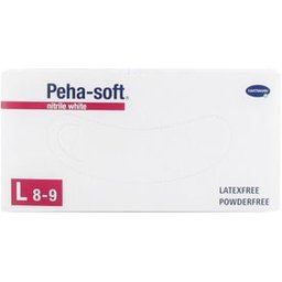 Peha-Soft gants jetables en nitrile blanc taille L 100 pcs