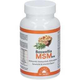 Boswellia MSM forte, boswellia, curcumine, quercétine, grenace, OPC