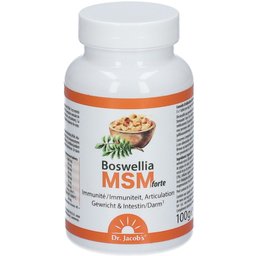 Boswellia MSM forte, boswellia, curcumine, quercétine, grenace, OPC