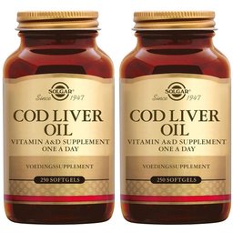 Solgar® Cod Liver Oil (Huile de foie de morue, Vitamine A & D)