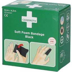 Soft Foam Bandage Black 6 cm x 4,5 m 51011021