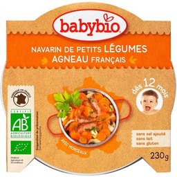 P'tit Plat Légumes et Agneau Bio dès 12 Mois 230g