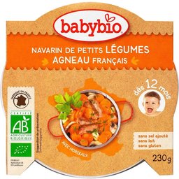 P'tit Plat Légumes et Agneau Bio dès 12 Mois 230g