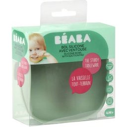 Béaba Bol Silicone avec Ventouse Vert Sauge 1ut