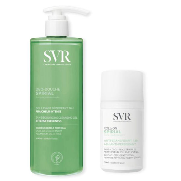 Routine Spirial Anti-Transpirante Déo-douche 400ml et Roll'on