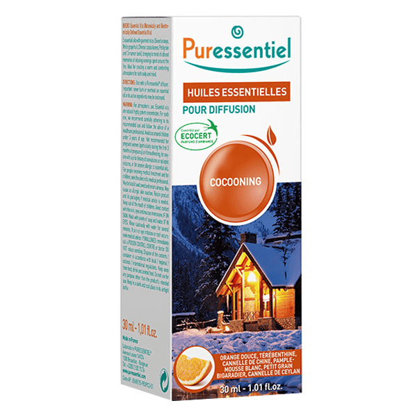 Diffusion Mélange Huiles Essentielles Diffuse Cocooning 30ml