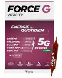 Force G Vitality Énergie au Quotidien 10 Unités - Boîte 10 ampoules de 10 ml