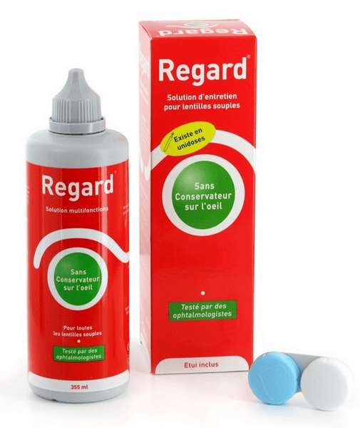 Regard Solution d'Entretien pour Lentilles Souples 355ml + étui