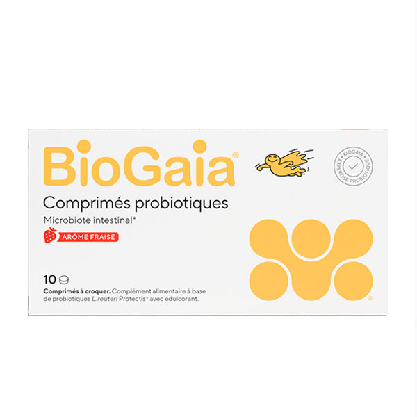 BioGaia® Probiotiques L. reuteri Protectis® - Arôme Fraise - 10 comprimés
