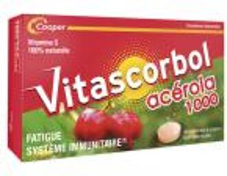Complément Alimentaire à Base de Vitamine c - Acérola - 100% Naturelle - Fatigue et Système Immunitaire - Programme 30 Jours - 30 Comprimés à Croquer - Boîte 30 comprimés