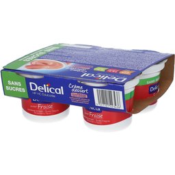 Crème Dessert Hp-Hc Aardbei Suikervrij