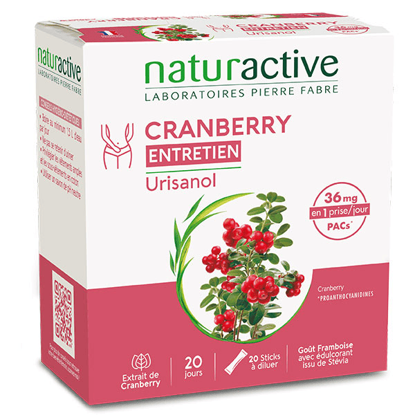 Urisanol Cranberry Stevia 20 sachets sticks