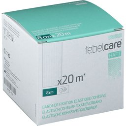 Febelcare® Haft Bande de fixation élastique cohésive 8 cm x 20 m