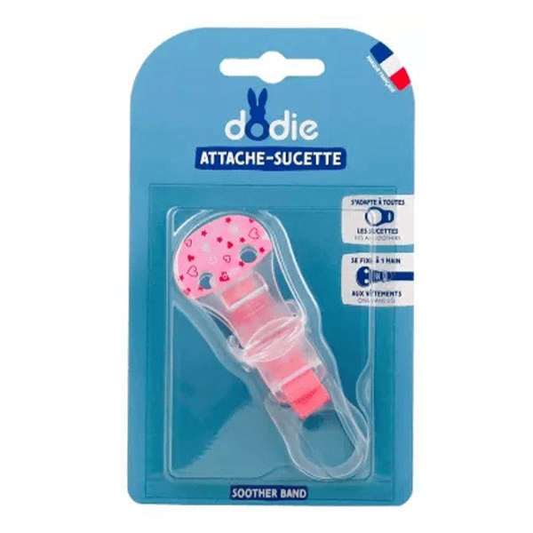 Sucette Accessoire Attache Sucette Crochet Rose Bleu