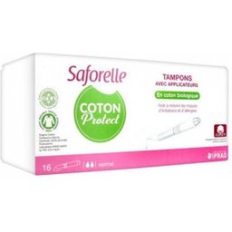 Coton Protect Tampon avec Applicateurs 16