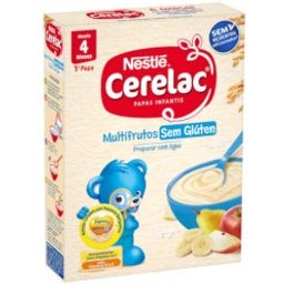 Nestlé Cerelac Farinha Multifrutos Sem Gluten +4m 250g
