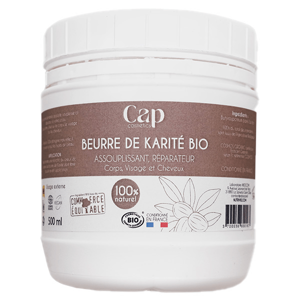 Baume Beure de Karité Bio 500ml