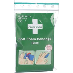 Soft Foam Bandage Blue 6 x 40 cm 51011023