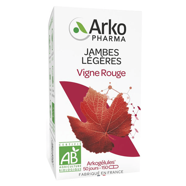 Arkogélules Jambes Légères Vigne Rouge Bio 150 gélules