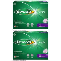 Berocca® Energie Cassis  Multivitamines et Minéraux aide à réduire la fatigue