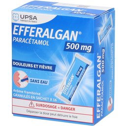 Efferalgan 500mg - Granulés en sachet - Arôme Framboise